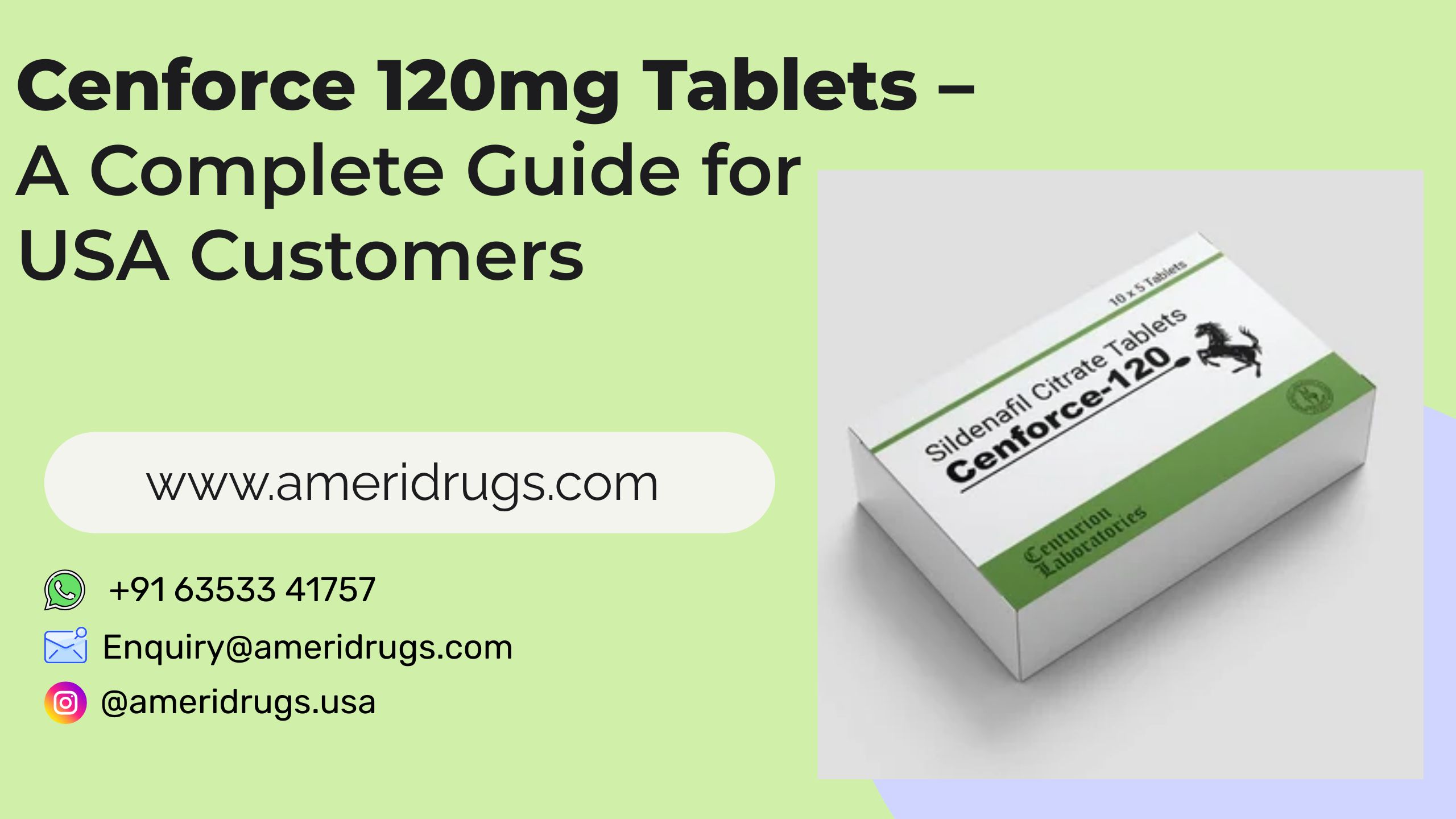 Cenforce 120mg Tablets – A Complete Guide for USA Customers