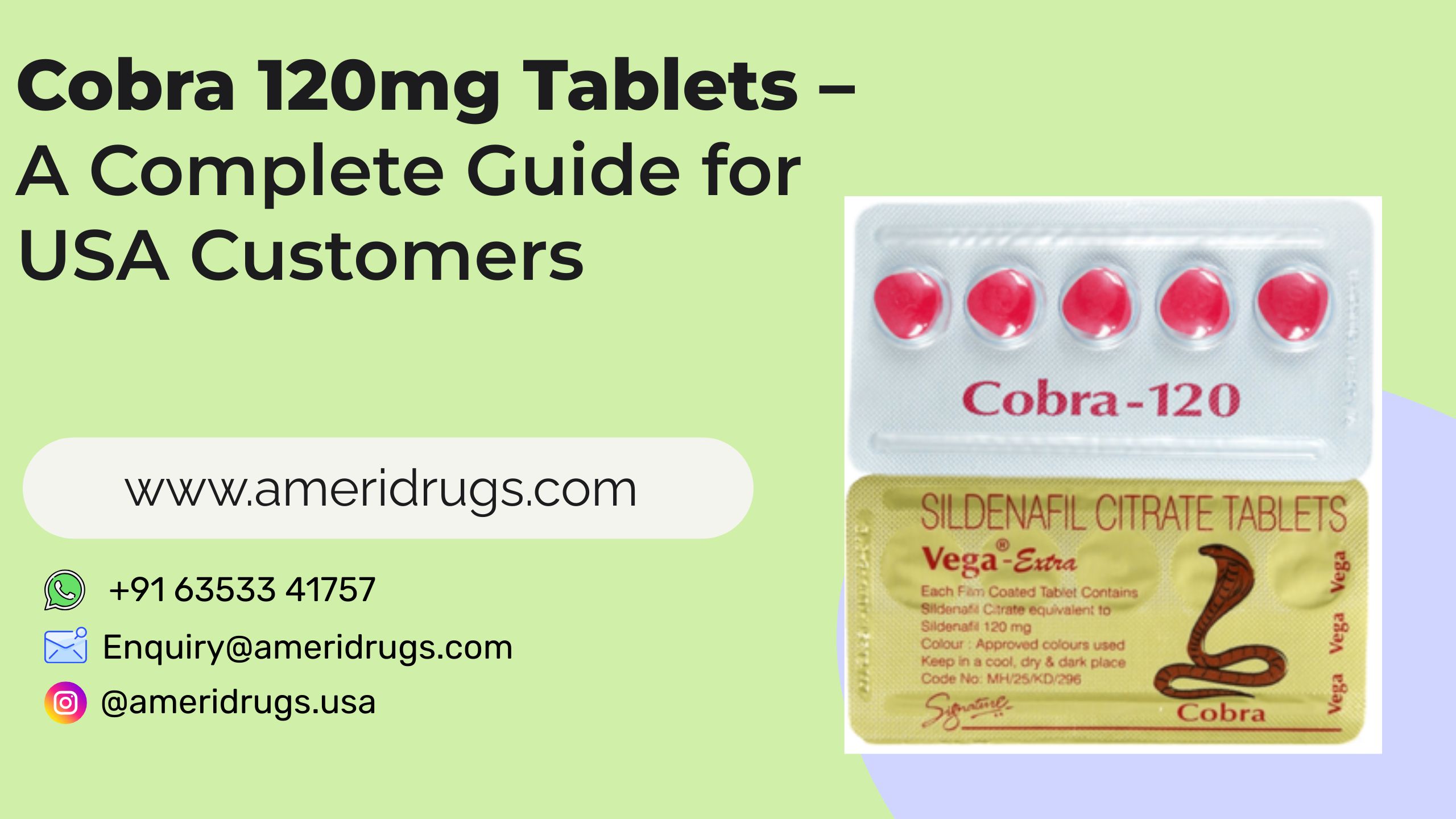 Cobra 120mg Tablet USA